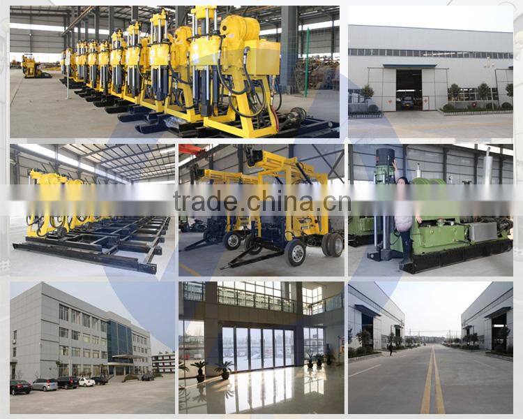 light and portable aluminium alloy drilling rig XY-3T total weight 700kg,portable for hydro power, foundation