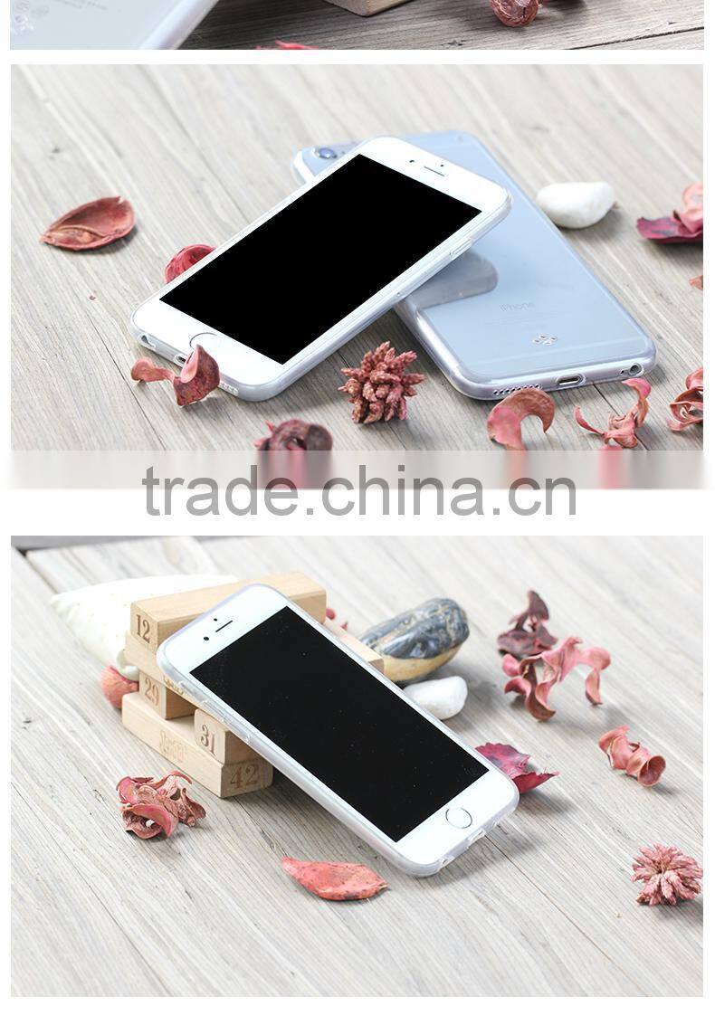 2015 New Crystal Case For Cell Phone TPU+PC Clear Case Cover for iPhone 6s