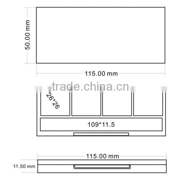 cheap plastic empty display palette eyeshadow case