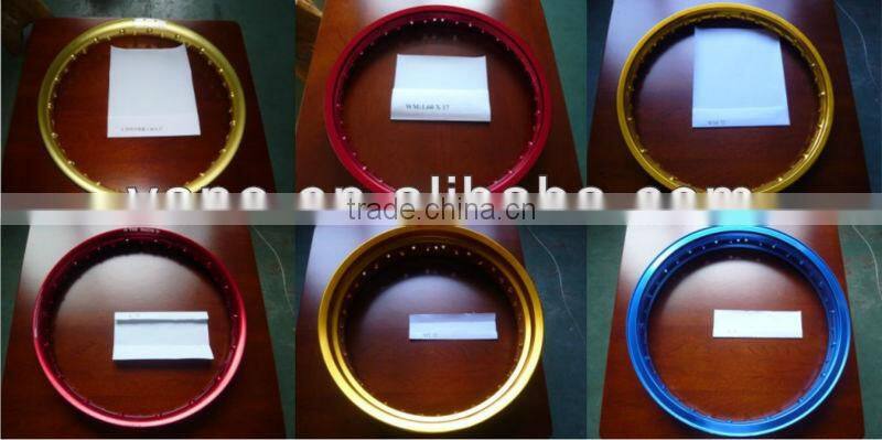 Good quality 1.85X21 motorcycle alloy aluminum apolished wheel rim