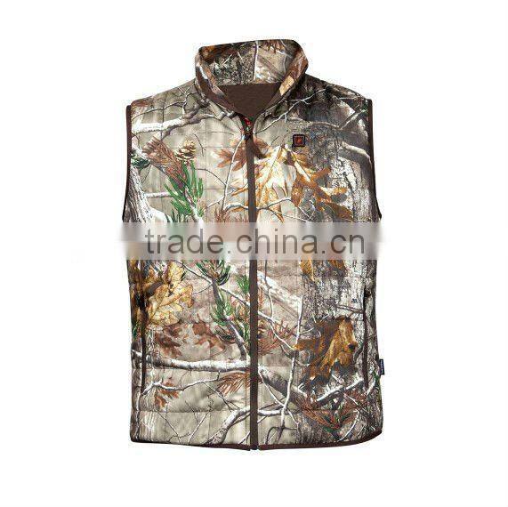 Electrical Battery Heated Hunting Fishing vests,Mens Camo Hunting Vest