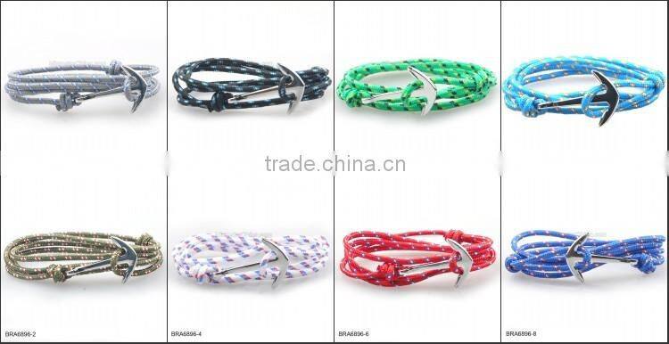 Real Leather Anchor Bracelet For Wholesale