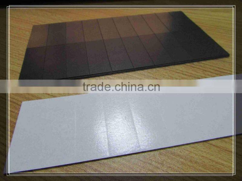 Flexible rubber craft self adhesive square sheet magnet,magnet patch with adhensive one side