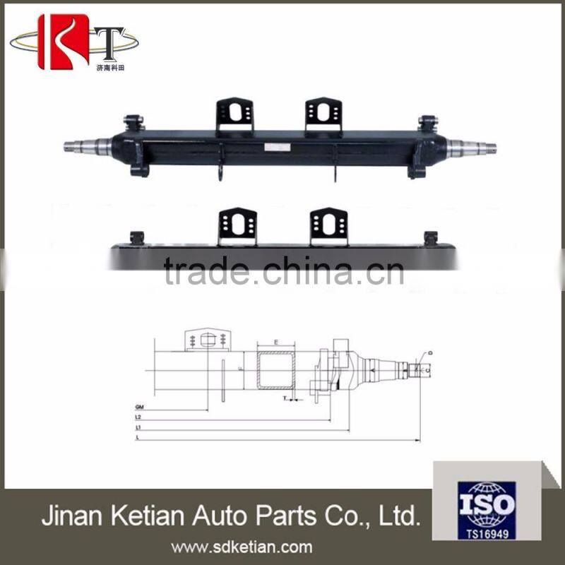 german type semi trailer axle beam