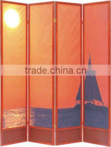 Sunrise Canvas Folding Screen