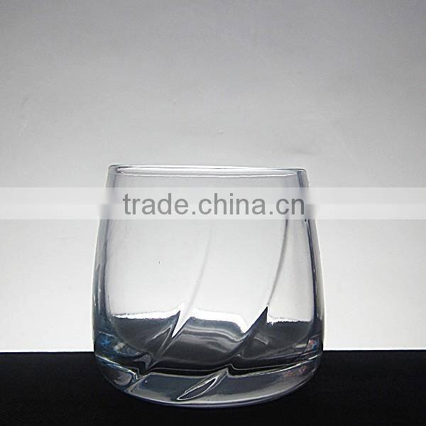 High white material cup glass for whisky vodka