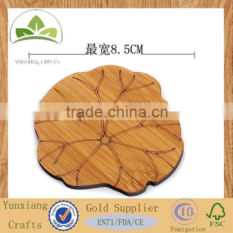 Natural bamboo lotus cup coffee drink coaster