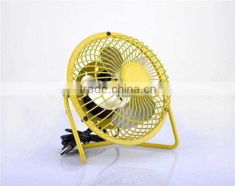 USB mini desk cooler fan quietness metal computer laptop PC plug charge fans