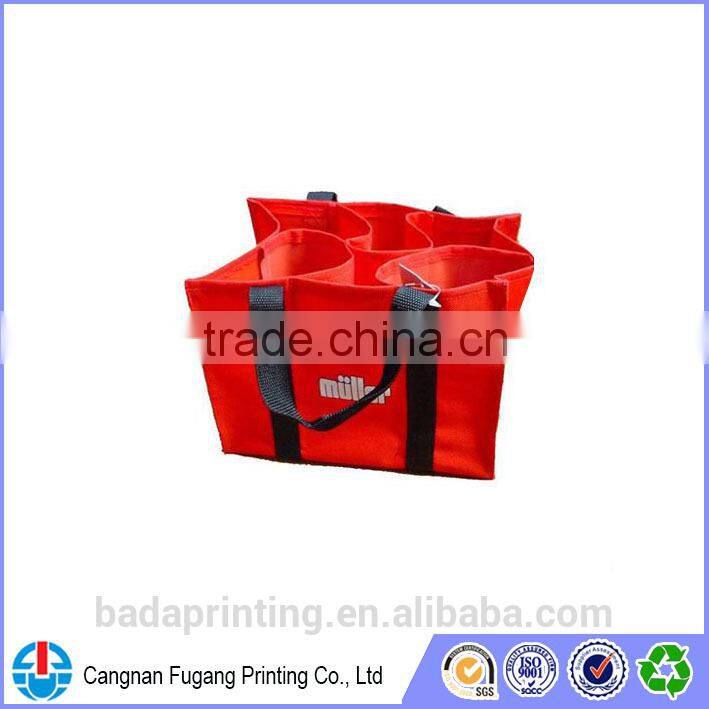 Green wine non woven bag for wholesale
