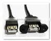 USB B Female Panel Mount Cable to 5 Pin Mini USB Cable