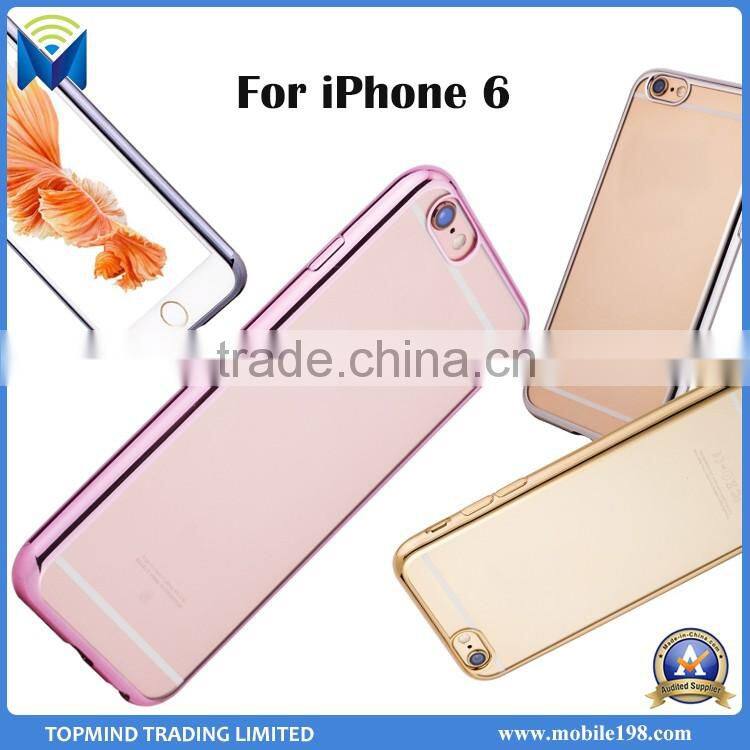 Cheap Price Electroplating TPU Case for iPhone 6 6S Back Case Cover