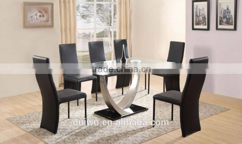 Modern dining room furniture 10 person 12 thick tempered glass dining table