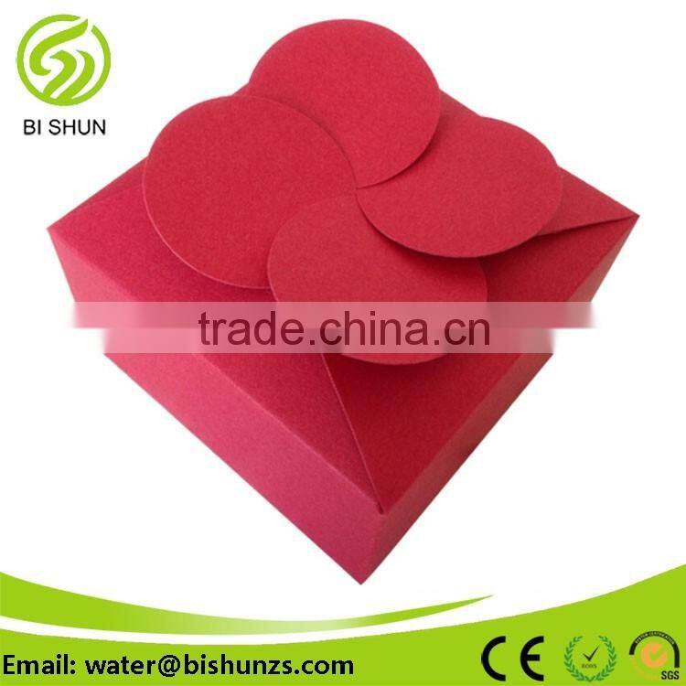 Customized printing decorative cardboard packaging favor wedding gift box