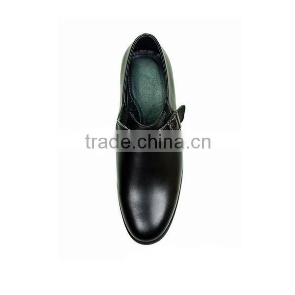 Wholesale Pointed Children Monk Strap Formal Traditional Leather Shoes