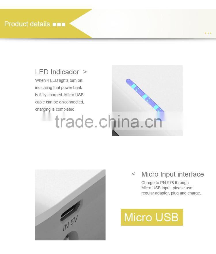 NEW PINENG PN-978 10000mAh Power Bank with LED indicator