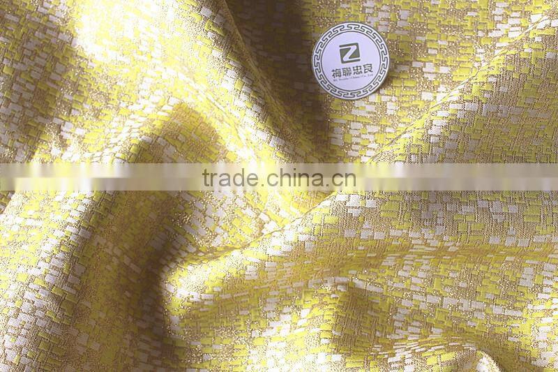 Jacket fabric for women's fashion style ladies office wear suit shiny fabric for evening dress