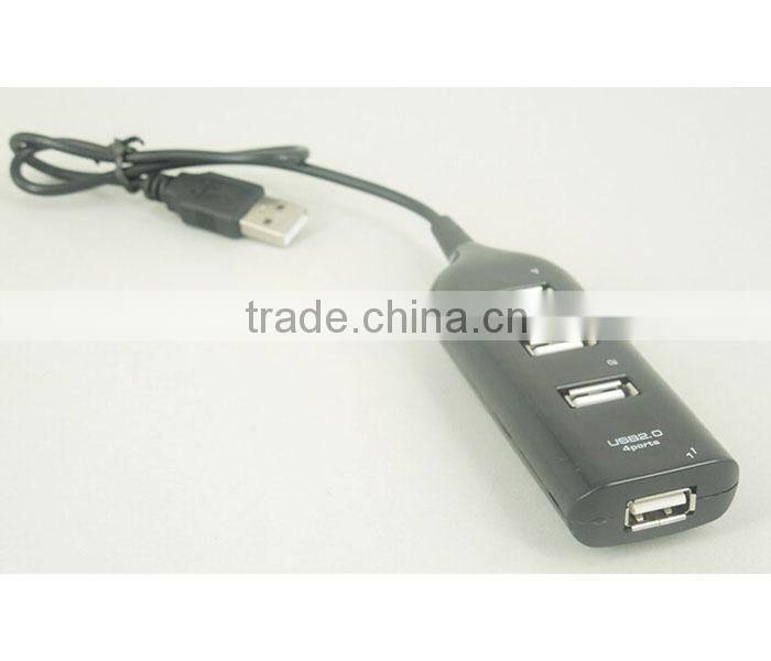 New High Speed 4-Port Splitter USB 2.0 Hub powered Adapter For PC Laptop Notebook