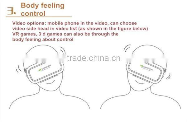 wholesale alibaba vr shinecon and high quality vr case 3.0 3d glasses virtual reality
