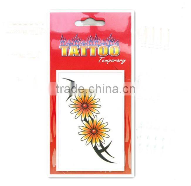 Customized watertransfer body art temporary tattoo sticker