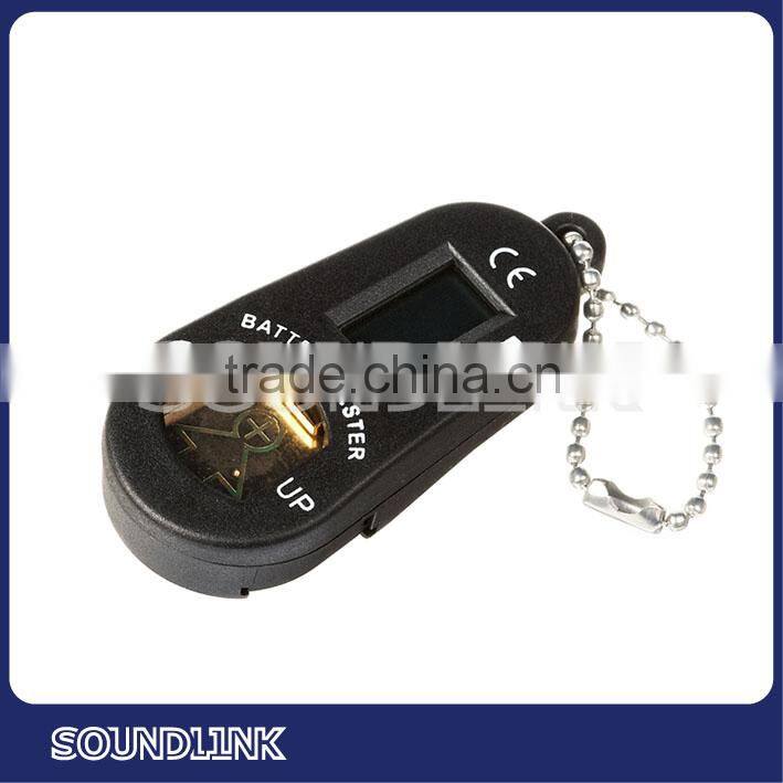 Small and eas-to-handle battery tester to test RIC hearing aid batteries