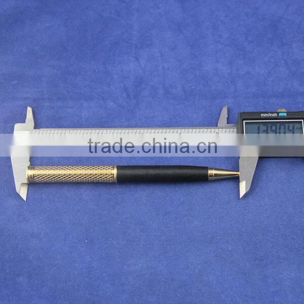 KKPEN 2015 Highest quality gold plated genuine leather coated Ball pen