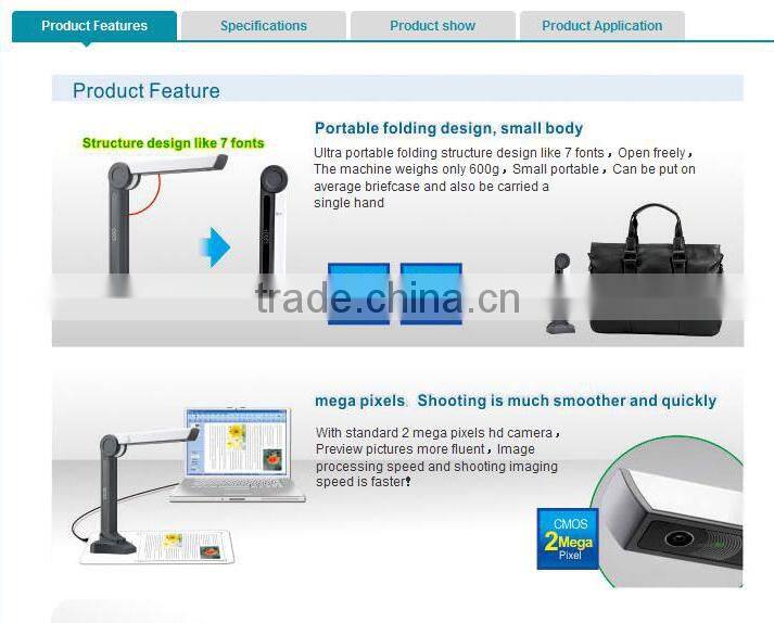 2013 fastest selling products portable document scanner and oem service offered