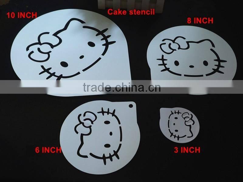 Heart Style Fancy Happy birthday Cake Spray Mold / Coffee Tiramisu Spray Mold,Cake Stencils