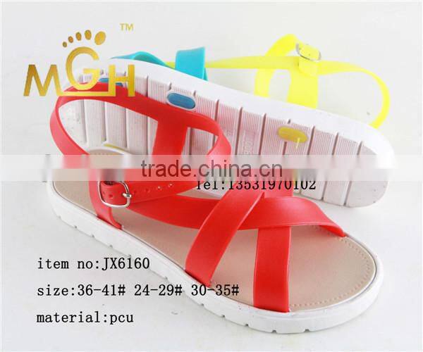 new fashion design pcu matching color shoes