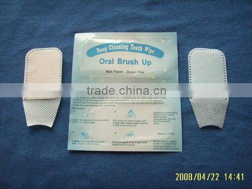 Deep Cleaning Oral Brush Ups Finger Brush Ups Teeth Wipes