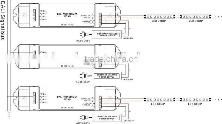 BC-341 DC12-24V one channel dali led dimmer driver