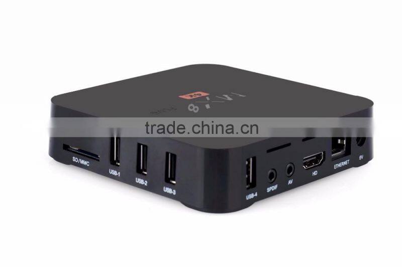 New dsign Android 5.1 1GB DDR3 RAM mx8 plus smart tv box android mx8 plus ott tv box