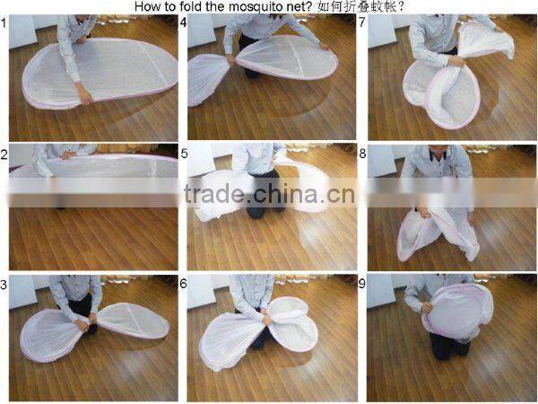 self propping mongolia mosquito net/folding mosquito net