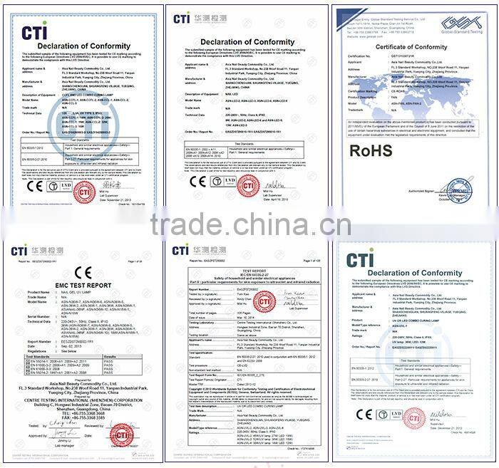 2014 new fashion personalized colorful led lamp gel nail 36 watt