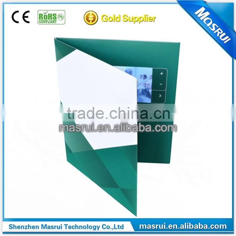A5 Paper craft video card ,Super slim digital book -----Shenzhen Masrui Supplier