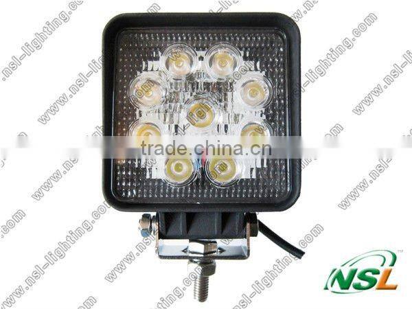 CREE 27W LED Driving Light/9~32V Square LED Work Light/27W Round Light