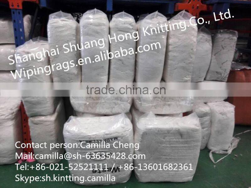 China Industrial 100% cotton colourful wiping cloth