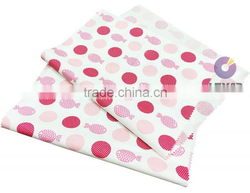 Custom Made Silver Foil Print Placement Print Poplin