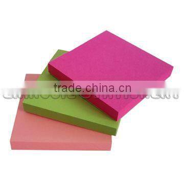 Hand shaped of die-cut neon sticky notepad