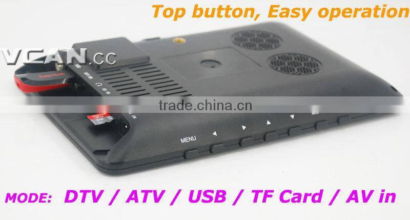 Analog TV DTV900- DVBT2 9 inch lcd tv antenna USB TF mp5 digital player drivers