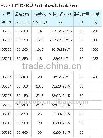 Lightweight woodworking british f clamp