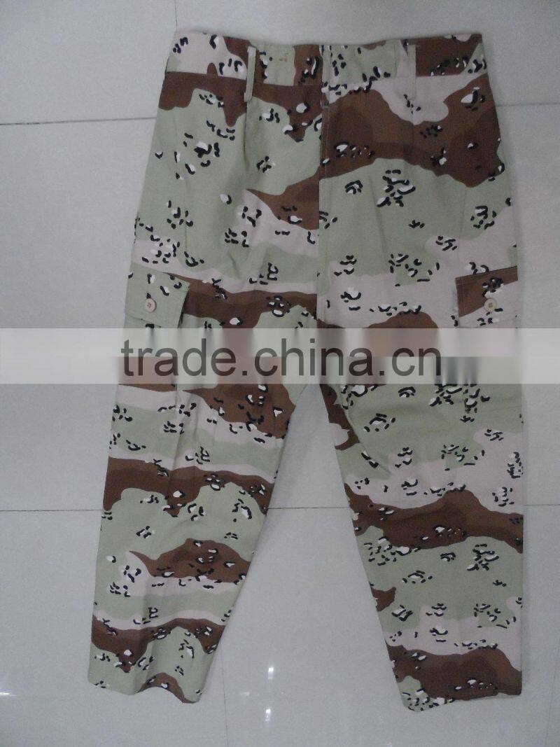 OEM white dot brown printed cotton polyester ripstop strong anti tearing european camouflage military uniform