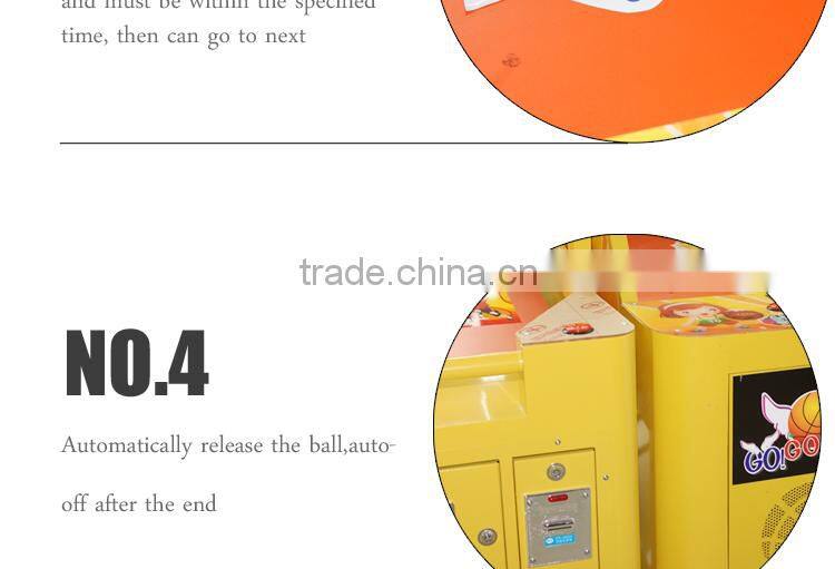 Funshare popular coin operated mini street basketball arcade game machine for children