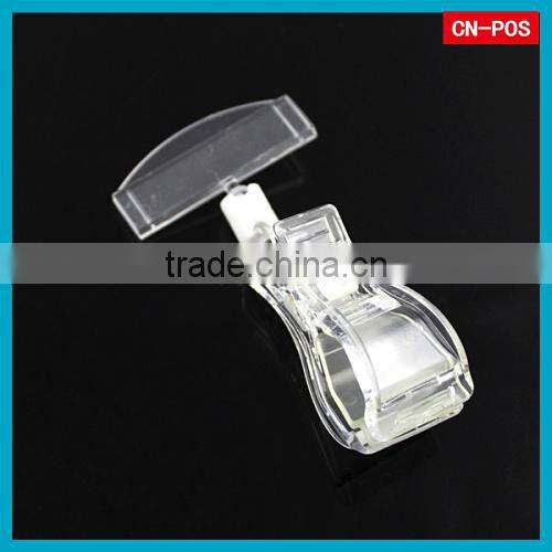 displaying plastic pop clip for price paper