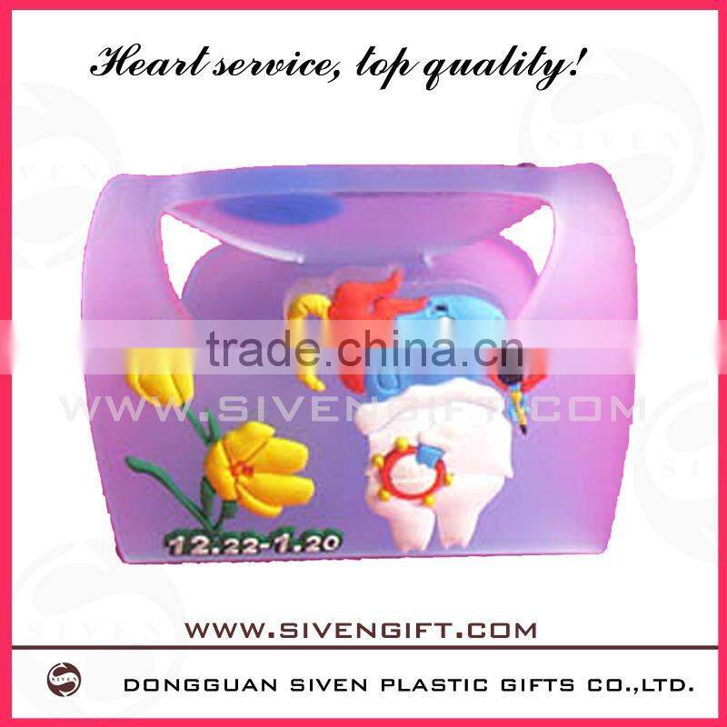 Folding soft pvc cell phone holder