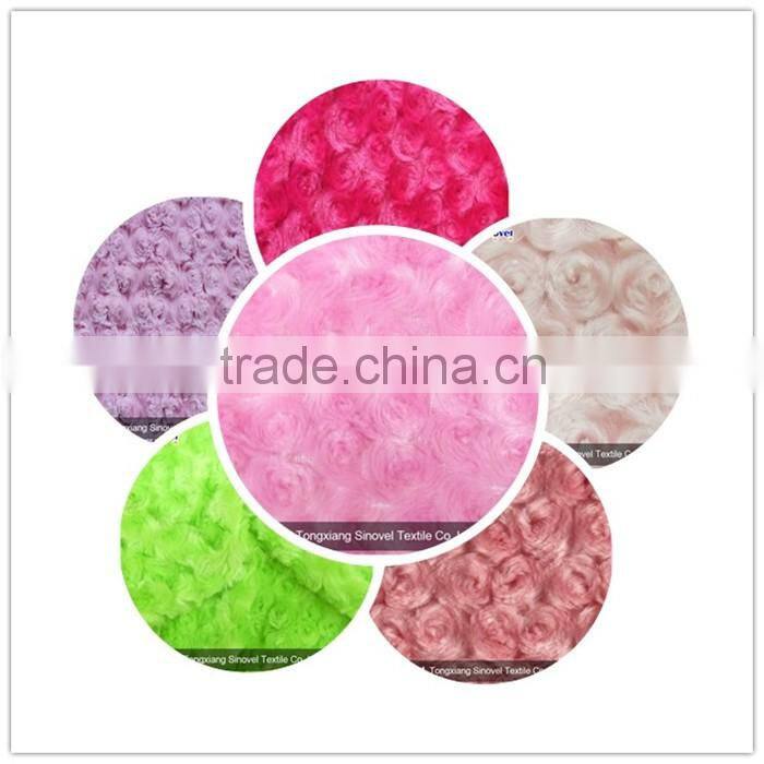 Long Pile Plush Fake Fur Fabric , PV Plush Fabric