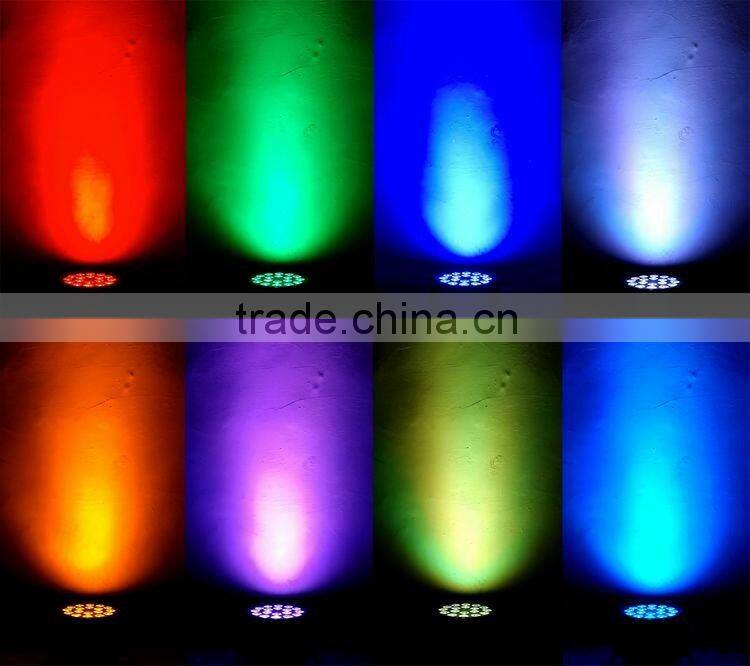 NEWComer 18x15Watt Professional DJ 18x 15w RGBWA 5IN1 LED Flat Slim Par Stage Light