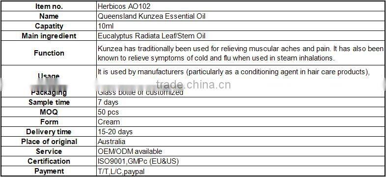 Queensland Kunzea perfume still essential oil wholesale