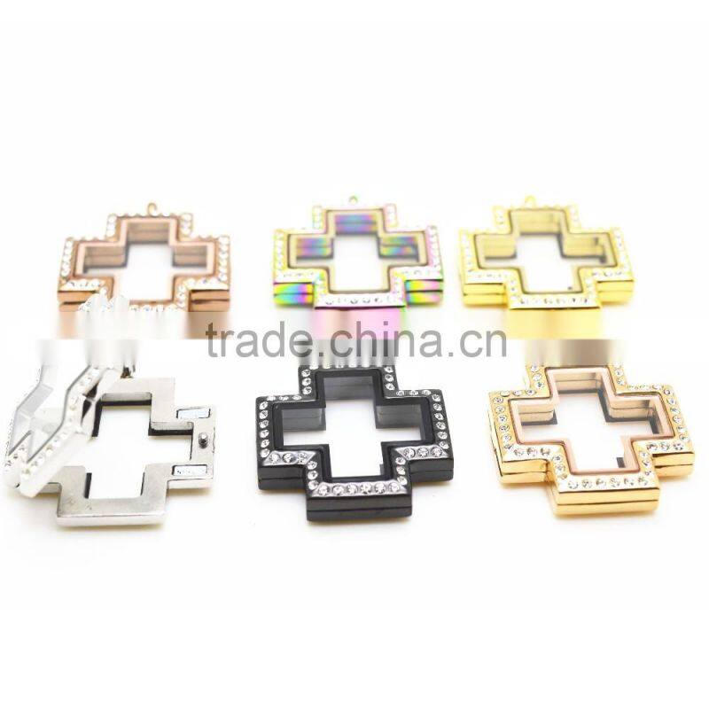 2016 new design DIY fashion jewelry polish&brush girls floating lockets,316l stainless steel wholesale floating