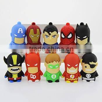Best selling items superhero shaped usb flash drive custom logo