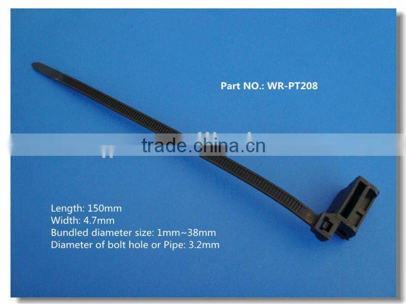 nylon cable tie with connector